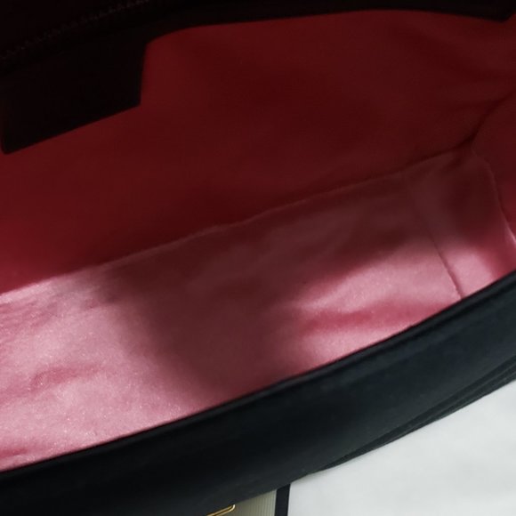 ❌SOLD❌ GUCCI Black Velvet Small GG Marmont - Picture 13 of 16